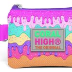 Coral High Renkli Dondurma Desenli Bozuk Para Cantasi - Kiz Cocuk