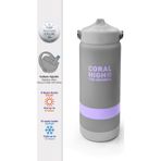 Coral High Renkli Gümüş Desenli Katlanır Ağızlıklı Çelik Termos 650 m 38367