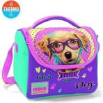 Coral High Sarı Pembe Sevimli Köpek Desenli Thermo Beslenme Çantası 5 Litre Kapasiteli Isı Koruma