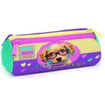 Coral High Sari Pembe Sevimli Kopek Uc Bolmeli Kalem Cantasi - Kiz Cocuk