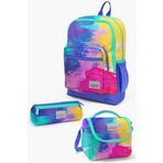 Coral High SET0123738 Kids Renkli Airbrush Desenli Desenli 3’lü Okul Çanta Seti