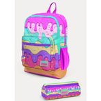 Coral High SET0223731 Kids Pembe Rengarenk Dondurma Desenli 2'li Okul Çanta Seti