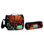 Coral High Siyah Basketbol Erkek Çocuk Beslenme ve Kalemlik Seti Beslenme Çantası