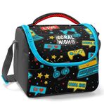 Coral High Siyah Mavi Gamer Isi Yalitimli Beslenme Cantasi - Erkek Cocuk