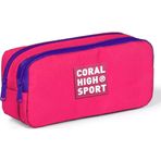 Coral High Sport İki Gözlü Neon Mercan Kalem Çantası