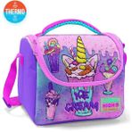 Coral High Thermo Beslenme Çantası Pembe Mor Milkshake Dondurma Desenli - Çok Renkli