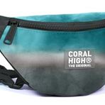 Coral High Turkuaz Gri Batik Baskılı Erkek Çocuk Bel Çantası