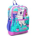 Coral High Turkuaz Pembe Dondurmalı Kedi Desenli Okul Sırt Çantası T23751