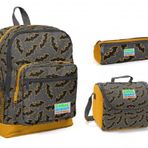 Coral High Yarasa Desenli Beslenme Çantası + Okul Çantası + Kalemlik