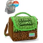 Coral High Yeşil Craft Desenli Thermo Beslenme Çantası 5 Litre Polyester Kapasiteli Isı Koruma