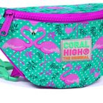 Coral High Yeşil Flamingo Bel Çantası - Kız Çocuk