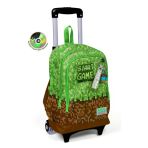 Coral High Yeşil Kahverengi High Craft Desenli Çekçekli Okul Çantası 23976