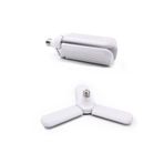 Coral Light Pervane Led Ampul 3 Kollu Katlanabilir 40w 6500k Beyaz Işık Yaprak Led Ampul