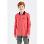 Coral Polo Yaka Basic Erkek Çocuk T-Shirt - 11171