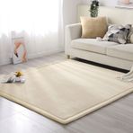 Coral Velvet Kaymaz Oyun Matı Halı - 200 x 200 cm Yumuşak Çocuk Odası Yatak Odası Halısı, Emekleme ve Spor için, İdeal Kanepe, Oturma Odası Yer Kaplaması