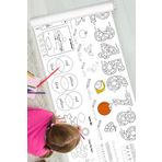 Coralkids yeni nesil dev boy, ingilizce öğretim boyama poster 165cm