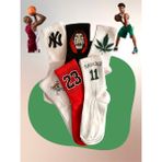 Çorap Dünyam 6'li Basketbol Nba Kolej Pamuklu Çorap - 36 - 40 - Karışık Renk
