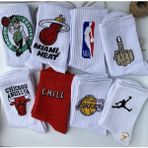 Çorap Dünyam Unisex 8 'li Seri Basketbol Neşeli Kolej Tenis Çorap - Standart - Renkli