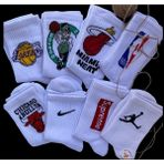 Çorap Dünyam Unisex 8'li Seri Basketbol Neşeli Kolej Tenis Çorap - 36 - 44 - Beyaz
