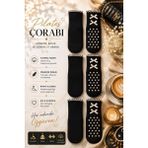 Çorap Vitrini Kadın 3'lü Siyah Pilates ve Yoga Çorabı Seti - Kaymaz Tabanlı Dantelli Fiyonk Detaylı Premium Pamuklu Spor Çorabı - 36,5 - 41