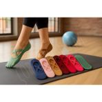 çorapdunyam 6'li Cotton Pilates&Yoga Kaydirmaz Reformer Çorap Burun Dikişsiz(Renklerde Ton Farkı Olabilir)) - 35 - 40 - Renkli