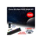 CoraxAds Fiber Optik Yıldız Tavan Aydınlatma Seti, 10 Çıkışlı LED Modül, 300 Metre 0.75mm Fiber Kablo, Bluetooth Kontrollü, 12V DC, İç Mekan