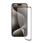 Corcishop Apple İphone 15 Pro Max Tam Kaplayan Fiber Nano Ekran Koruyucu Cam