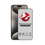 Corcishop Apple İphone 15 Pro Max Tam Kaplayan Privacy Hayalet Temperli Ekran Koruycu Cam