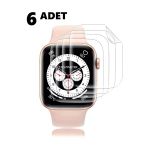 Corcishop Apple Watch 4/5/6/Se 44 Mm Uyumlu Akıllı Saat Ekran Koruyucu Nano Jelatin 6 Adet - İnce Ve Esnek