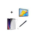 Corcishop Galaxy Tab S9 Sm-X710 Uyumlu Şeffaf Silikon Tablet Kılıfı Ekran Koruyucu Ve Kalem Seti