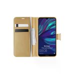 Corcishop Huawei Y7 Prime 2019 Kılıf Standlı Kapaklı Korumalı Gold