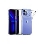 Corcishop Iphone 14 Pro Max Uyumlu Tam Kalıp Kılıf Yumuşak Şeffaf Ince Esnek Renksiz Silikon Kapak