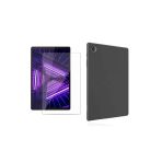Corcishop Lenovo Tab M10 Hd Uyumlu Tb-X306f Za6w0026tr Siyah Silikon Tablet Kılıfı + Kırılmaz Cam