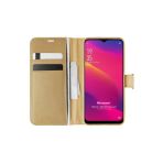 Corcishop Oppo A9 2020 Kılıf Standlı Kapaklı Korumalı Gold