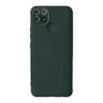 Corcishop Oppo Realme C25s Kılıf Içi Süet Koyu Yeşil Renk Kamera Korumalı Kapak