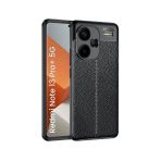 Corcishop Redmi Note 13 Pro Plus 5G Kamera Korumalı Deri Görünümlü Dikiş Desenli Koruyucu Niss Kapak