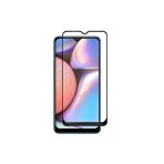 Corcishop Samsung Galaxy A10s Tam Kaplayan Temperli Cam Ekran Koruyucu Siyah