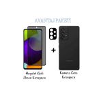 Corcishop Samsung Galaxy A73 Hayalet Gizli Cam Ekran Koruyucu Ve Kamera Lens Koruyucu