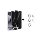 Corcishop Samsung Galaxy S24 Ultra Privacy (Hayalet) Görünmeyen Gizli Ekran Nano + Kamera Lens Koruyucu