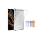 Corcishop Samsung Galaxy Tab S8 Ultra Wi-Fi Sm-X900 Kılıf Şeffaf Silikon Kılıf + Nano Ekran Koruyucu