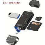 Corcoz 6'sı 1 Arada Hafıza Kartı Okuyucu USB 3.0 Çok Işlevli Kart Okuyucu - CZ51