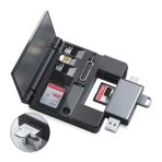Corcoz OTG 7 in 1 Lightning Type C USB Hafıza Kart Okuyucu iPhone Android Kart Saklama Kutusu - PH015