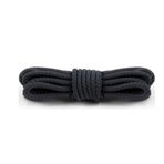 CORD ON - Düz beyaz pamuklu ayakkabı bağcığı, genişlik 8 mm, 1 çift, Nike, Converse, Vans ile uyumlu, dayanıklı ve uzun ömürlü, Siyah, 125