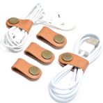 Cord Organizer tutucu rustik Headset Kulaklık Wrap sarıcı kablo sarıcı kablo sarıcı gerçek deri el yapımı Porzellanperlen el yapımı Caillu, 4330221274