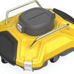 Cordless Automatic Pool Cleaner, Robotic Pool Cleaner, Pool Vacuum for Above Ground Pools Powerful Suction Rechargeable Battery, Lasts 110 Mins, for Pool Surface Up to 85 Sq green (Yellow)