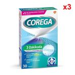Corega 3 Dakikada 30'Lu 3 Adet Protez Temizleme Tableti