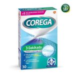 Corega 30 Tablet 10 Adet 3 Dakikada Diş Protezi Temizleyici
