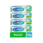 Corega 5000198021202 4x40 gr Naneli Süper Diş Protezi Yapıştırıcı Krem
