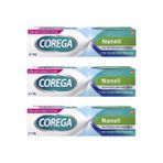 Corega Diş Protezi Yapıştırıcı Krem Naneli Aroma ile 40g 3 Adet Güçlü Tutuş Sağlar