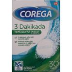 Corega Diş Protezleri İçin Antibakteriyel Temizleyici Tablet 30'lu Ultra Hızlı Temizlik